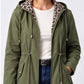 Tessa Reversible Rain Jacket Khaki Green