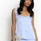 Satin Vest Top Blue