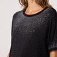 Nicola Embellished T Shirt Black