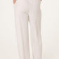 Anna Linen Blend Pinstripe Trousers Stone