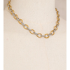 Mixed Metal Chain Link Necklace