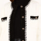 Julia Contrast Trim Cream Jacket