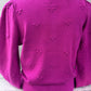 Manina Structured Cardigan Festival Fuchsia