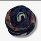 Patterned Scarf Navy Blue