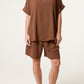 Lorrie Crop Trousers and Top Chocolate
