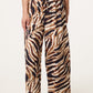 Tiger Print Wide Leg Trousers