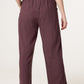 Penny Linen Blend Trousers Chocolate Brown