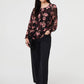 Isabella Pink Floral Chiffon Top