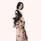 Powder Velvet Tote Bag Midnight Orchid