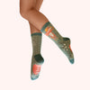 Skiing Mouse Glitter Ankle Socks by Powder