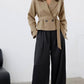 Wren Crop Blazer Jacket Beige