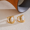 Open Stone Ring White