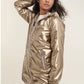 Sadie Long Waterproof WindProof Reversible Jacket Gold Beige