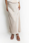 Satin Slip Skirt Champagne