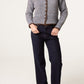Lyra Stripe Cardigan Brown Blue