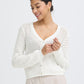 BYMAGIO V Neck Cardigan Marshmallow
