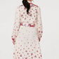Marie Floral Print Midi Shirt Dress