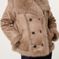 Alexandra reversible faux fur suede aviator jacket