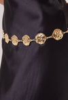 Hammered Gold Chain Belt