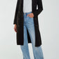 Jenny Black Faux Suede Trench Coat