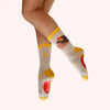 Hedgehog in a Hat Glitter Ankle Socks by Powder