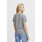 Palmer V Neck T Shirt Grey Melange
