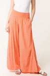 Mandy Wide Leg Cullote Trousers Orange