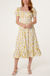 Daisy Floral Midi Dress