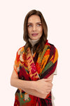 Print Scarf Autumn Forrest Friends
