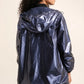 Sadie Long Reversible WaterproofWindproof Jacket Blue Navy