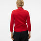 Gold Needle Funnel Neck Jumper Red