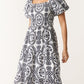 Clara Black & White Dress