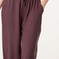 Penny Linen Blend Trousers Chocolate Brown