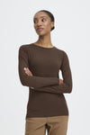 Pamila Long Sleeve Jersey Top Java