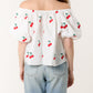 Cherry Bardot Top