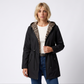 Tessa Reversible Rain Jacket Black