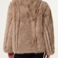 Alexandra reversible faux fur suede aviator jacket