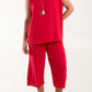 Lorrie Crop Trousers and Top Red