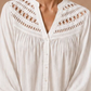 White Cutwork Detailed Shirt