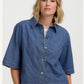 Amenity Jacket Blue Stripe Denim
