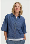 Amenity Jacket Blue Stripe Denim