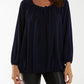 Zoe Glitter Blouse Navy