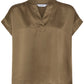 Selita Placket Top Sepia