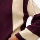 Gigi Jumper Burgandy and Cream