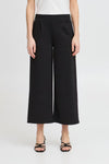 Kate PA Cropped Wide Leg Trousers Black