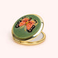 Powder Compact Mirror Velvet Bonny Butterfly