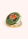 Powder Compact Mirror Velvet Bonny Butterfly