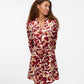 Geodora Dress Red & Orange