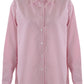Envy Striped Shirt Overlapping Back Pink