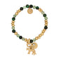 Bibi Bijoux Green Majesty Lioness Charm Bracelet Bangle